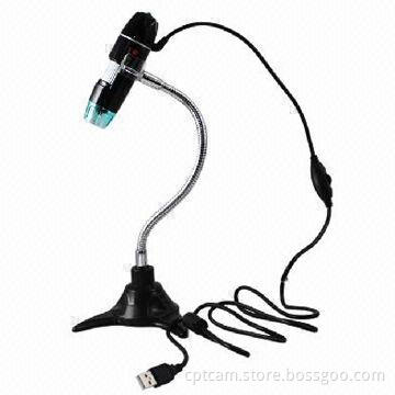 Portable USB 500X 1.3MP Digital Microscope with 8-LED Illumination Manual Zoom